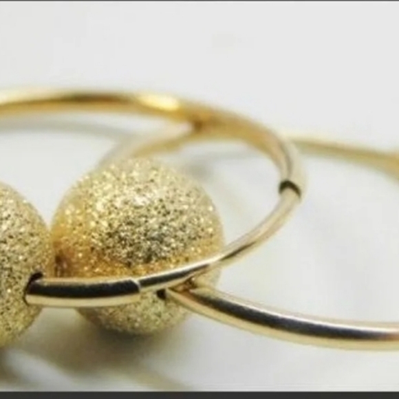 14k hoop earrings - Picture 5 of 9